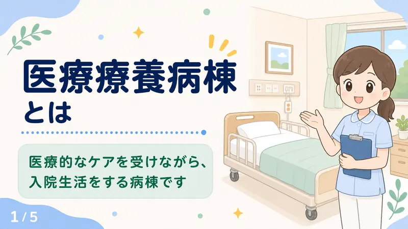 スライド1: 医療療養病棟とは