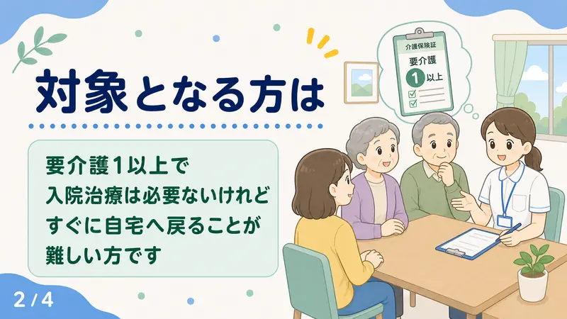 スライド2: 対象となる方は