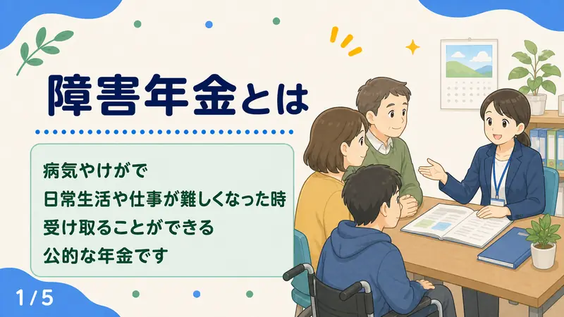 スライド1: 障害年金とは