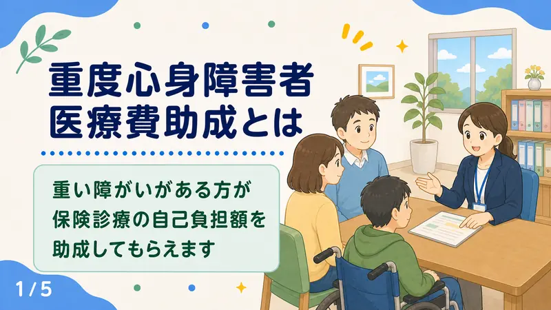 スライド1: 重度心身障害者医療費助成とは