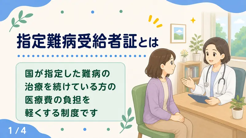 スライド1: 指定難病受給者証とは