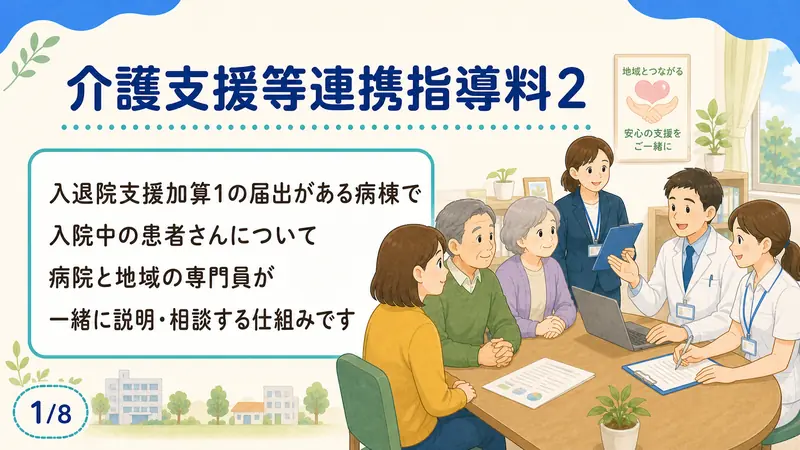 スライド1: 介護支援等連携指導料2