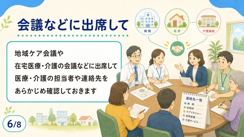 スライド6: 会議にも出席します