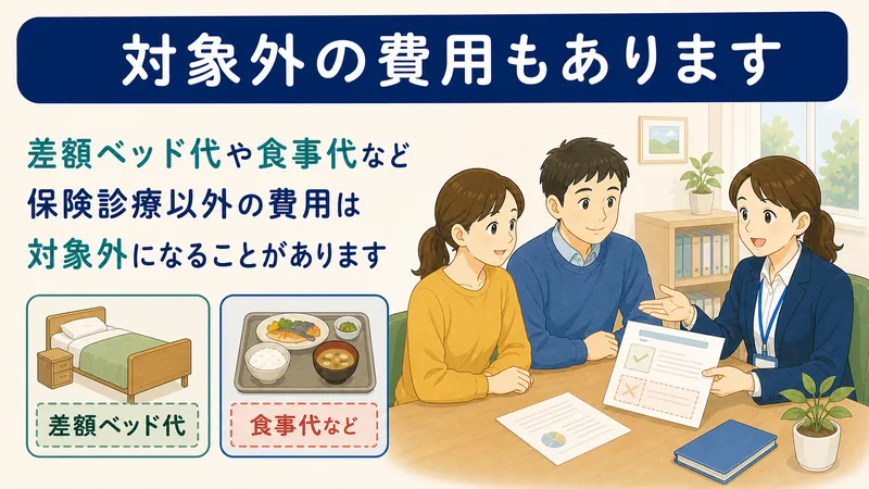 スライド4: 対象外の費用があります